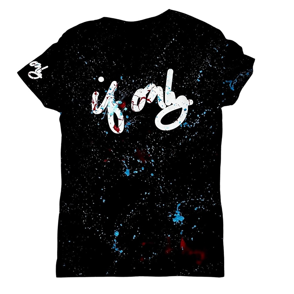 IF ONLY LIMITED EDITION x DJ CAPRI Red Blue Crew   T Shirt